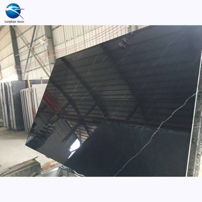 Best Selling High Quality nero marquina polished black marble